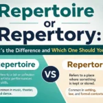 Repertoire or Repertory: What’s the Difference and Which One Should You Use?