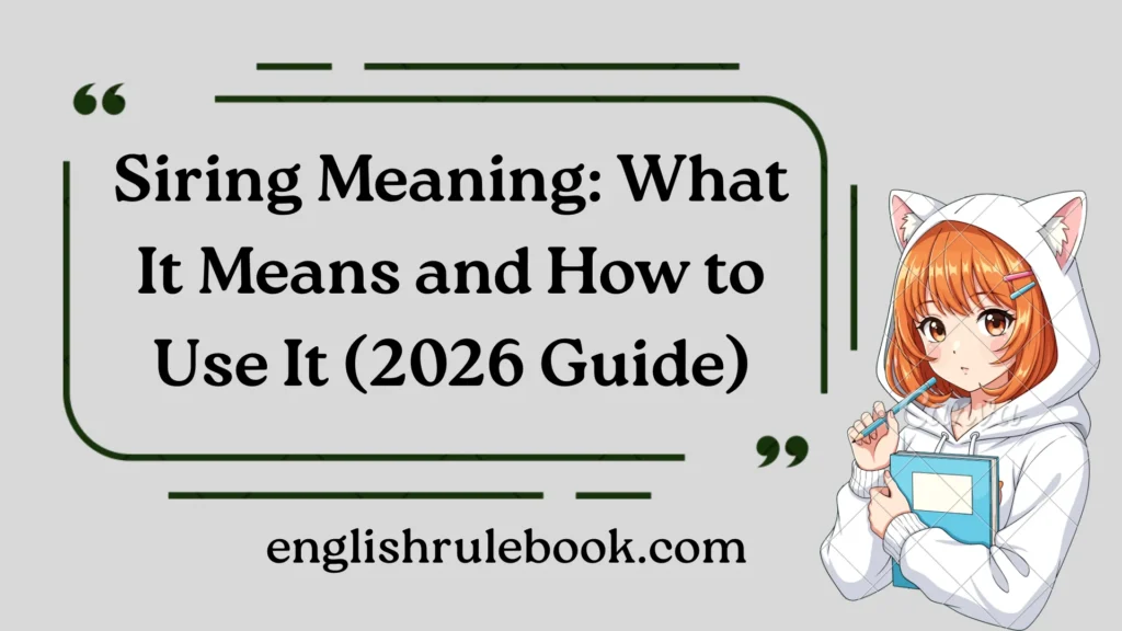 Siring Meaning