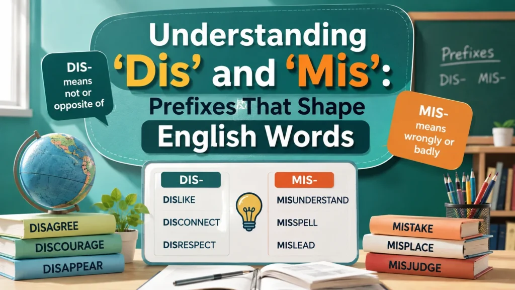Understanding ‘Dis’ and ‘Mis’: Prefixes That Shape English Words