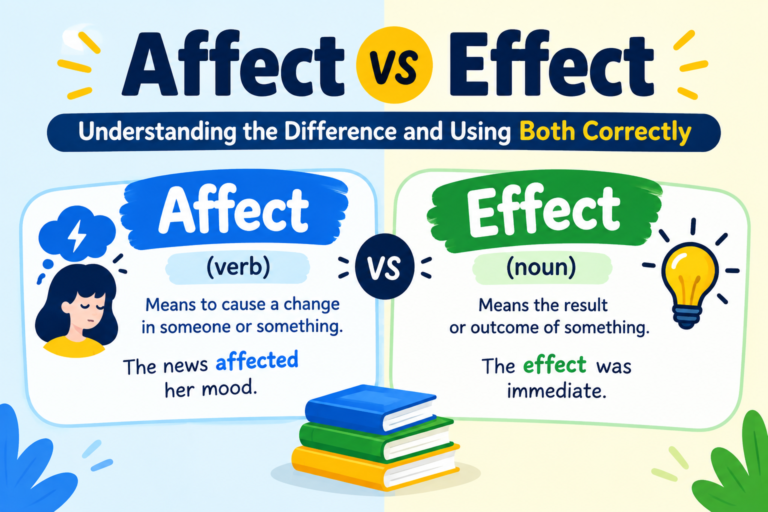 Affect vs Effect