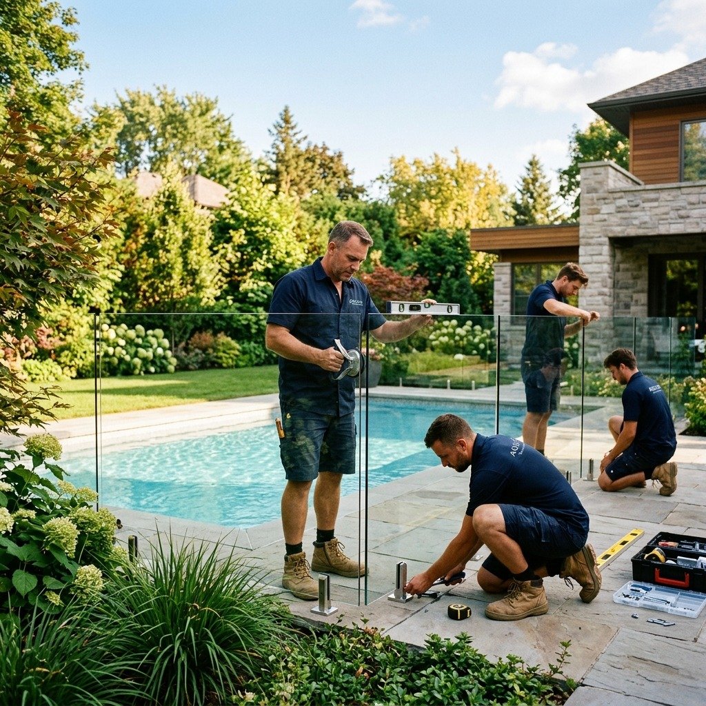 Frameless Glass Pool Fence Installation