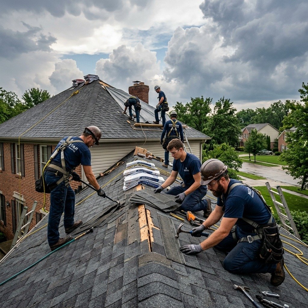 Storm damage repair