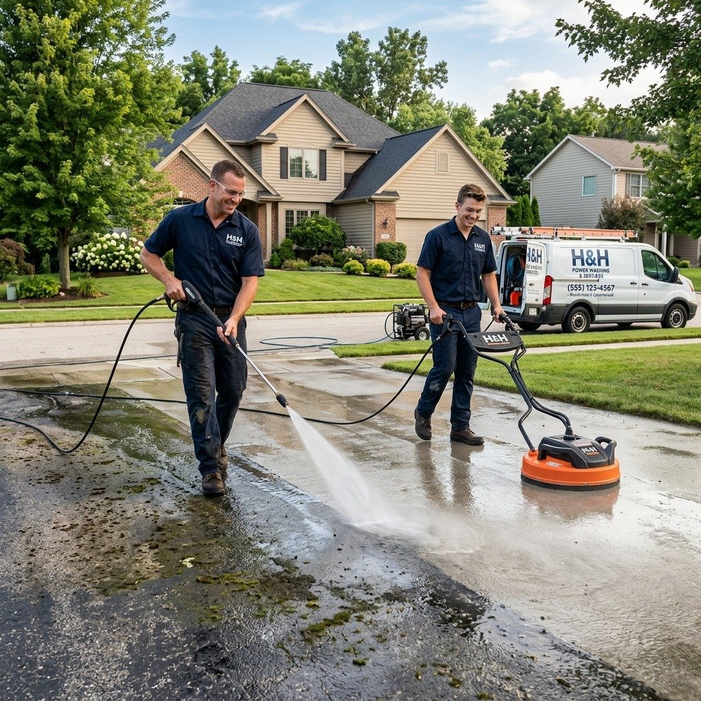 Pressure washing