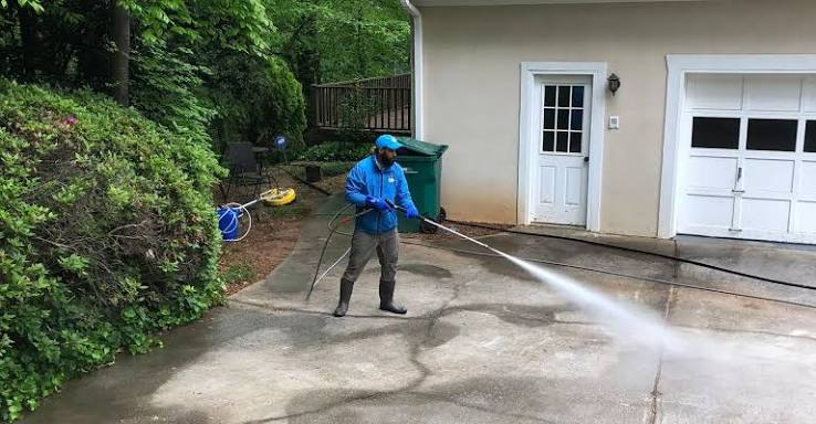 pressure washing