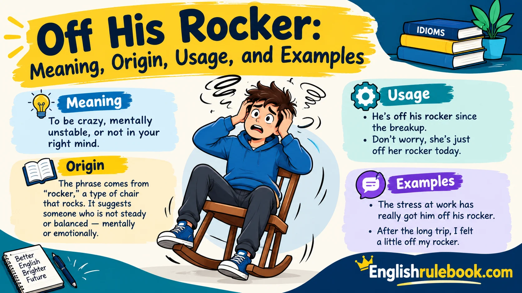 Off His Rocker: Meaning, Origin, Usage, and Examples