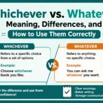 Whichever vs. Whatever: Meaning, Differences, and How to Use Them Correctly