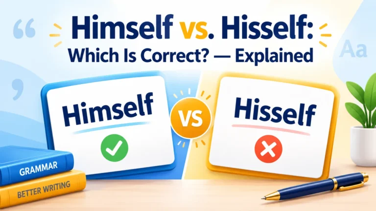 hisself or himself
