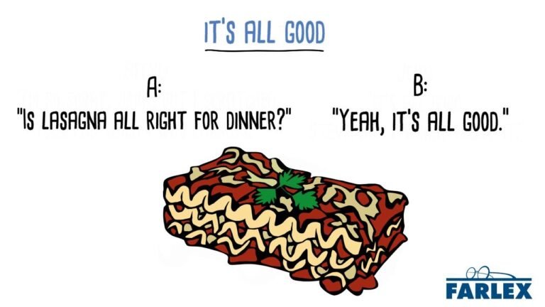 it's all good meaning