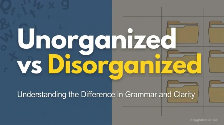 unorganized or disorganized